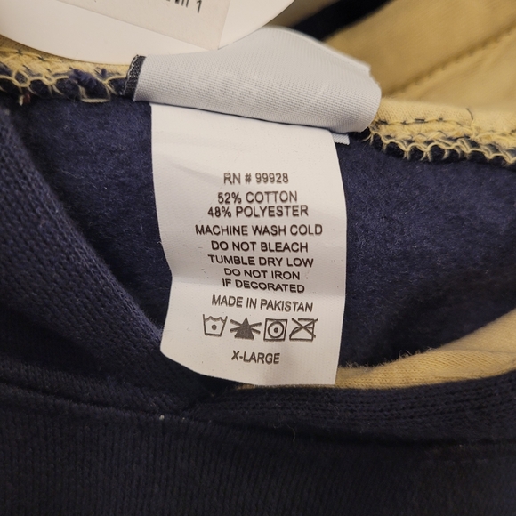 Dog Is Good Men's Graphic Hoodie Size XL Navy Blue "Never Walk Alone" NWT - Picture 7 of 9